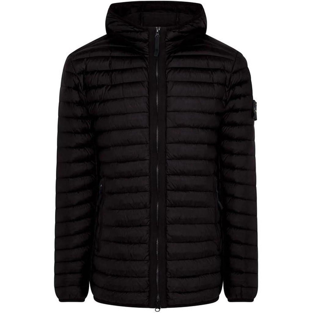 Stone Island Loom Woven Jacket Hooded - Black